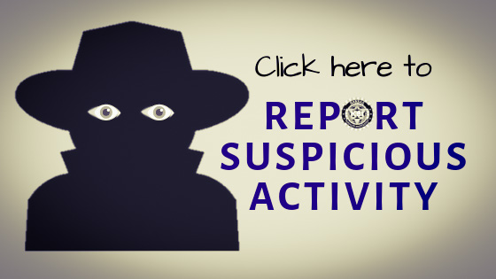 Report Suspicious Activity: 